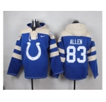 Nike Indianapolis Colts #83 Dwayne Allen Royal Blue Player Pullover NFL Hoodie