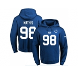 Nike Indianapolis Colts #98 Robert Mathis Royal Blue Name & Number Pullover NFL Hoodie