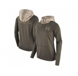 Women Indianapolis Colts Nike Olive Salute to Service Performance Pullover Hoodie