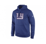 New York Giants Nike Royal Practice Performance Pullover Hoodie