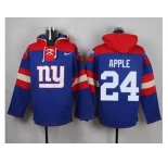 Nike New York Giants #24 Eli Apple Royal Blue Player Pullover NFL Hoodie