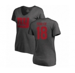 Football Women's New York Giants #18 Bennie Fowler Ash One Color T-Shirt