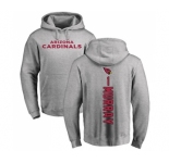 Football Arizona Cardinals #1 Kyler Murray Ash Backer Pullover Hoodie