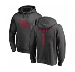 Football Arizona Cardinals #1 Kyler Murray Ash One Color Pullover Hoodie