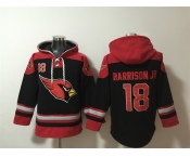 Men's Arizona Cardinals #18 Marvin Harrison Jr. Black Ageless Must-Have Lace-Up Pullover Hoodie