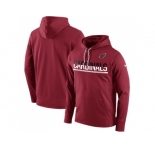 Men's Arizona Cardinals Nike Cardinal Sideline Circuit Pullover Performance Hoodie