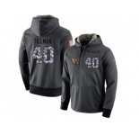 NFL Men's Nike Arizona Cardinals #40 Pat Tillman Stitched Black Anthracite Salute to Service Player Performance Hoodie