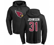 NFL Nike Arizona Cardinals #31 David Johnson Black Name & Number Logo Pullover Hoodie