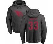 NFL Nike Arizona Cardinals #33 Tre Boston Ash One Color Pullover Hoodie