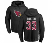 NFL Nike Arizona Cardinals #33 Tre Boston Black Name & Number Logo Pullover Hoodie