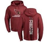 NFL Nike Arizona Cardinals #33 Tre Boston Maroon Backer Pullover Hoodie