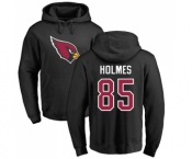 NFL Nike Arizona Cardinals #85 Gabe Holmes Black Name & Number Logo Pullover Hoodie