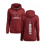Football Women's Arizona Cardinals #1 Kyler Murray Maroon Backer Pullover Hoodie