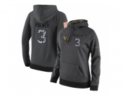 NFL Women's Nike Arizona Cardinals #3 Carson Palmer Stitched Black Anthracite Salute to Service Player Performance Hoodie