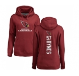 NFL Women's Nike Arizona Cardinals #57 Josh Bynes Maroon Backer Pullover Hoodie