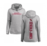 NFL Women's Nike Arizona Cardinals #86 Ricky Seals-Jones Ash Backer Pullover Hoodie