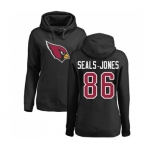 NFL Women's Nike Arizona Cardinals #86 Ricky Seals-Jones Black Name & Number Logo Pullover Hoodie