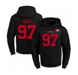 Football Men's San Francisco 49ers #97 Nick Bosa Black Name & Number Pullover Hoodie