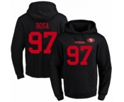 Football Men's San Francisco 49ers #97 Nick Bosa Black Name & Number Pullover Hoodie