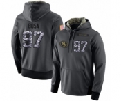 Football Men's San Francisco 49ers #97 Nick Bosa Stitched Black Anthracite Salute to Service Player Performance Hoodie