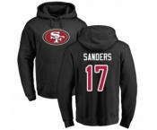 Football San Francisco 49ers #17 Emmanuel Sanders Black Name & Number Logo Pullover Hoodie