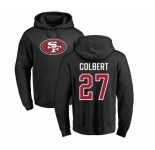 Football San Francisco 49ers #27 Adrian Colbert Black Name & Number Logo Pullover Hoodie