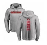 Football San Francisco 49ers #80 Jerry Rice Ash Backer Pullover Hoodie
