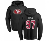 Football San Francisco 49ers #97 Nick Bosa Black Name & Number Logo Pullover Hoodie