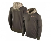 Men San Francisco 49ers Nike Olive Salute to Service Sideline Therma Pullover Hoodie