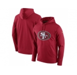 Men San Francisco 49ers Nike Scarlet Circuit Logo Essential Performance Hoodie