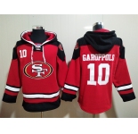 Men's San Francisco 49ers #10 Jimmy Garoppolo Red Team Color New NFL Hoodie