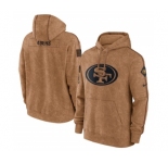 Men's San Francisco 49ers 2023 Brown Salute to Service Pullover Hoodie