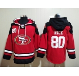 Men's San Francisco 49ers #80 Jerry Rice Red Team Color New NFL Hoodie