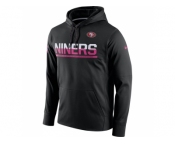 Men's San Francisco 49ers Black Breast Cancer Awareness Circuit Performance Pullover Hoodie