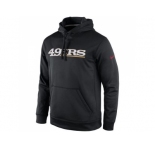 Men's San Francisco 49ers Nike Black KO Wordmark Essential Performance Hooodie