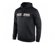 Men's San Francisco 49ers Nike Black KO Wordmark Essential Performance Hooodie