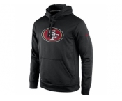 Men's San Francisco 49ers Nike Black Practice Performance Pullover Hoodie