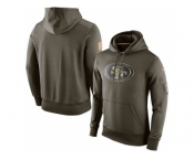 Men's San Francisco 49ers Nike Olive Salute To Service KO Performance Hoodie