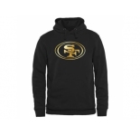 Men's San Francisco 49ers Pro Line Black Gold Collection Pullover Hoodie
