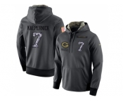 NFL Men's Nike San Francisco 49ers #7 Colin Kaepernick Stitched Black Anthracite Salute to Service Player Performance Hoodie