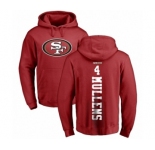 NFL Nike San Francisco 49ers #4 Nick Mullens Red Backer Pullover Hoodie