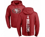 NFL Nike San Francisco 49ers #4 Nick Mullens Red Backer Pullover Hoodie