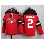 Nike San Francisco 49ers #2 Blaine Gabbert Red Player Pullover NFL Hoodie