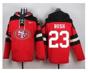 Nike San Francisco 49ers #23 Reggie Bush Red Player Pullover Hoodie