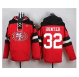 Nike San Francisco 49ers #32 Kendall Hunter Red Player Pullover Hoodie