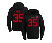 Nike San Francisco 49ers #35 Eric Reid Black Name & Number Pullover NFL Hoodie