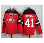 Nike San Francisco 49ers #41 Antoine Bethea Red Player Pullover Hoodie
