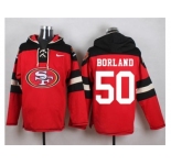 Nike San Francisco 49ers #50 Chris Borland Red Player Pullover Hoodie