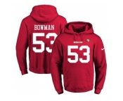 Nike San Francisco 49ers #53 NaVorro Bowman Red Name & Number Pullover NFL Hoodie