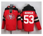 Nike San Francisco 49ers #53 NaVorro Bowman Red Player Pullover Hoodie
